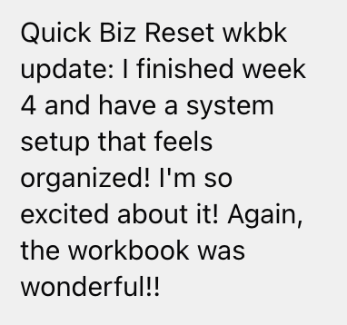 Business Reset Workbook