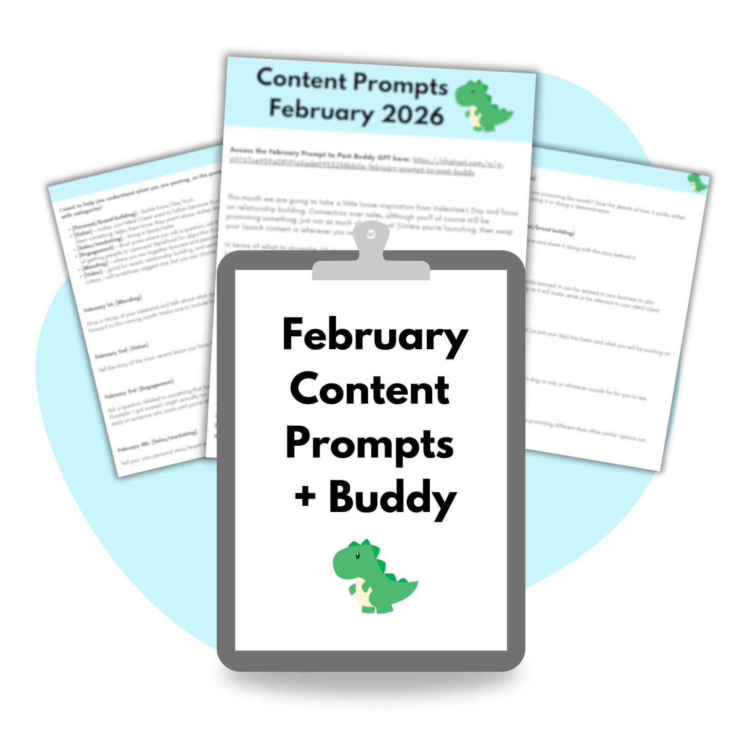 February Content Prompts + February Prompt to Post Buddy GPT