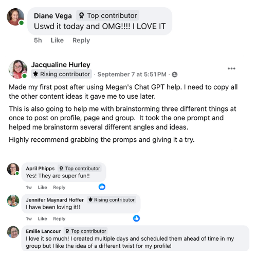 November Content Prompts + November Prompt to Post Buddy GPT